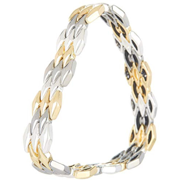 Stylish Nine West Tri-Tone Stretch Bracelet