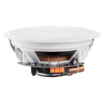 VEVOR 4 PCs 6.5'' Bluetooth Ceiling Speakers, 150W Flush Mount Ceiling & in-Wall Speaker System with 8Ω Impedance 89dB Sensitivity, for Home Kitchen Living Room Bedroom or Covered Outdoor Porches