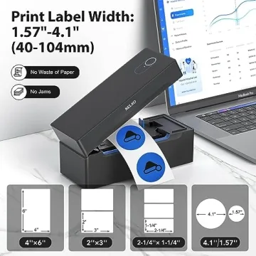 Wireless Bluetooth 4x6 Shipping Label Printer