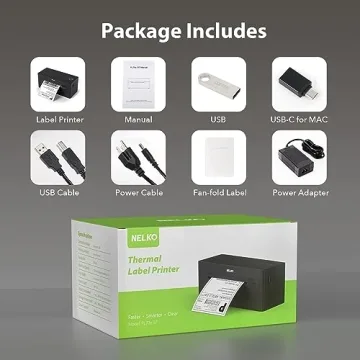 Wireless Bluetooth 4x6 Shipping Label Printer