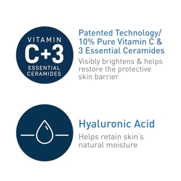 CeraVe Vitamin C Serum with Hyaluronic Acid for Radiance