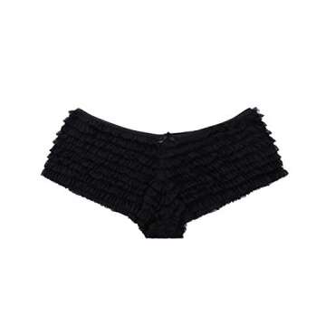 Sexy Mesh Ruffle Panties for Flirty Comfort and Style