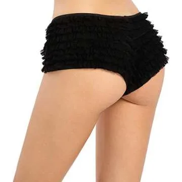 Sexy Mesh Ruffle Panties for Flirty Comfort and Style