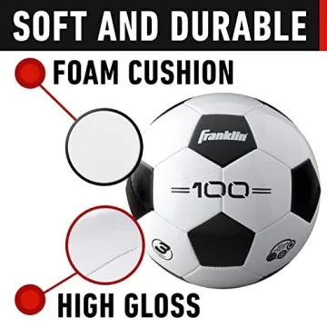 Franklin Sports Size 3 Soccer Ball for Kids - Perfect for Young Players
