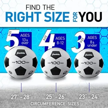 Franklin Sports Size 3 Soccer Ball for Kids - Perfect for Young Players