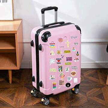 100pcs Jesus Christian Stickers, Bible Verse Faith Stickers, Cross Wisdom Words Decals Stickers for Water Bottles, Religious Christian Easter Gifts Stuff Merchandise for Kids Boys Girls