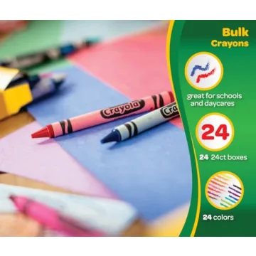 Crayola 24 Pack Crayons for Kids, Perfect for School
