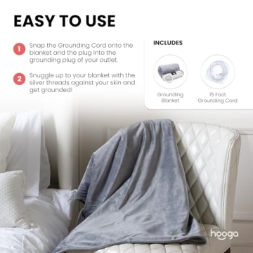 Hooga Grounding Blanket for Sleep and Energy Solutions
