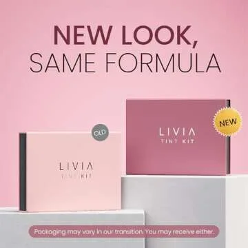 Livia - Black Lash & Brow Color Set – Long-Lasting, Natural-Looking Color for 4 Weeks – Vegan, Gentle for Sensitive Skin – Easy DIY Solution