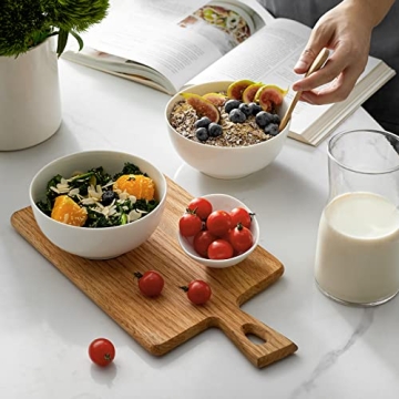 DOWAN 22 OZ Ceramic Bowls Set of 4 for Kitchen