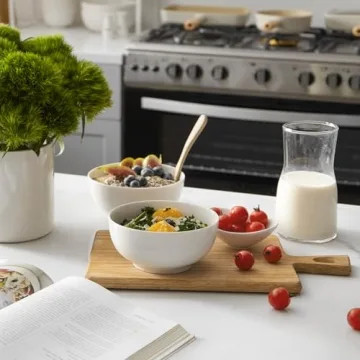 DOWAN 22 OZ Ceramic Bowls Set of 4 for Kitchen