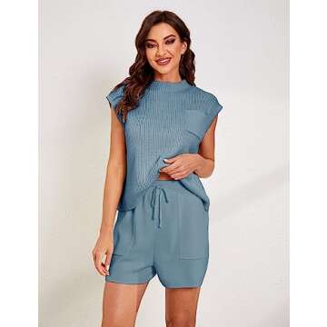 Himosyber Two Piece Sweater Set for Women - Stylish & Comfy