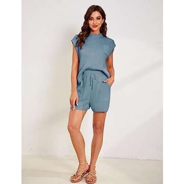 Himosyber Two Piece Sweater Set for Women - Stylish & Comfy