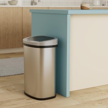13 Gallon Touch Free Trash Can - Modern Waste Solution