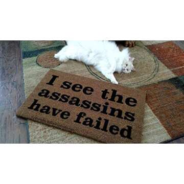 Funny Handpainted Welcome Doormat by Killer Doormats