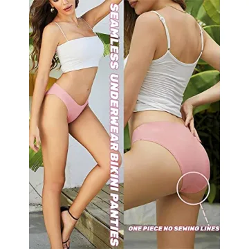 Caterlove Women's Seamless No Show Stretch Panties 6 Pack