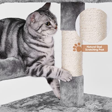 BEWISHOME 64.5in Cat Tree for Multi-Level Fun and Scratching