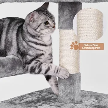 BEWISHOME 64.5in Cat Tree for Multi-Level Fun and Scratching