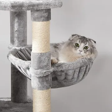 BEWISHOME 64.5in Cat Tree for Multi-Level Fun and Scratching