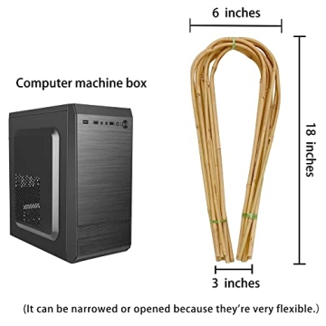 Natural Bamboo U Trellis for Indoor Climbing Plants