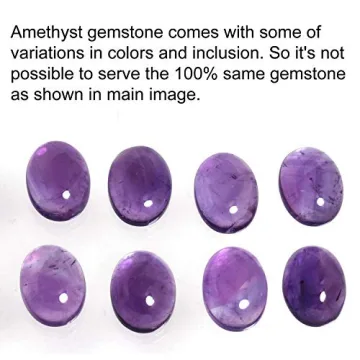 JEWELOPORIUM Amethyst Silver Ring for Women