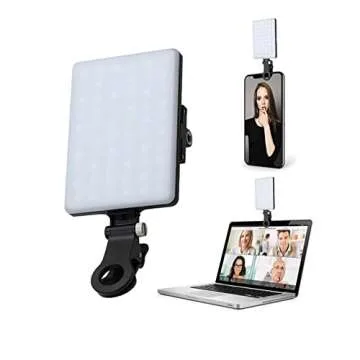Rechargeable LED Phone Light for Video and Makeup Lighting