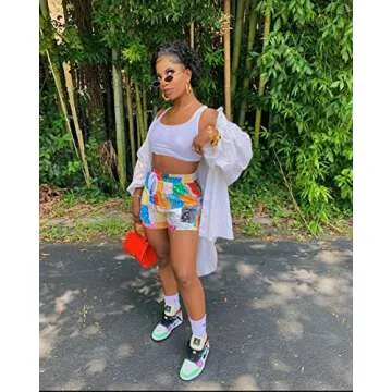 Stylish KSOTUTM Paisley Print Shorts for Summer Fun