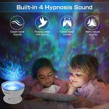 Delicacy Ocean Wave Projector with Remote & Music Player