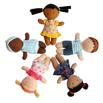 Snuggle Stuffs Diversity Plush Dolls Set for Toddlers