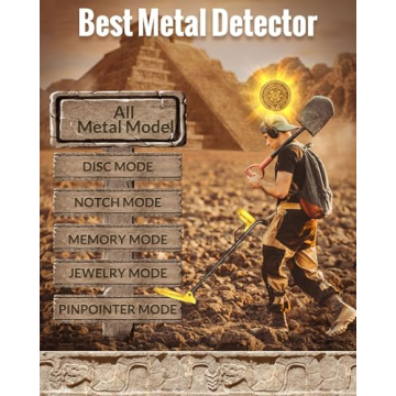 MIYAY Metal Detector - Lightweight & Waterproof with LCD Display