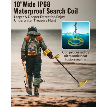 MIYAY Metal Detector - Lightweight & Waterproof with LCD Display