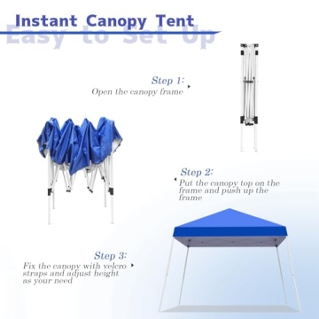 Oneofics 10x10 FT Pop-Up Canopy Tent with UV Protection