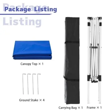 Oneofics 10x10 FT Pop-Up Canopy Tent with UV Protection