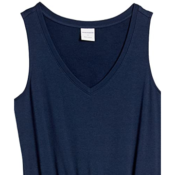 Amazon Essentials Women's Studio Terry Fleece Romper Navy