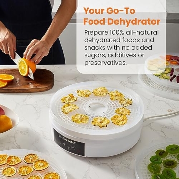 Elite Gourmet Digital Food Dehydrator for Healthy Snacks