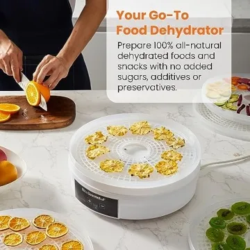 Elite Gourmet Digital Food Dehydrator for Healthy Snacks
