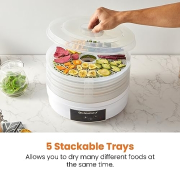 Elite Gourmet Digital Food Dehydrator for Healthy Snacks