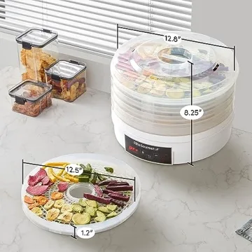 Elite Gourmet Digital Food Dehydrator for Healthy Snacks