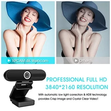 XPCAM 4K Webcam for Superior Streaming Quality