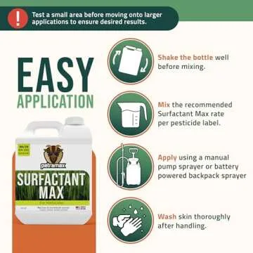 PetraMax Sprayer's Surfactant for Herbicides - NonIonic Surfactant for Weed Killer, Foliar, Unwanted Grass, Herbicide - Spreader Sticker - Surfactant Wetting Agent - 32 oz