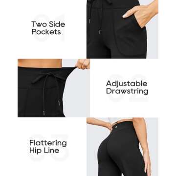 G4Free Wide Leg Yoga Pants for Women Sweatpants with Pockets High Waist Bootcut Dress Pants for Work...