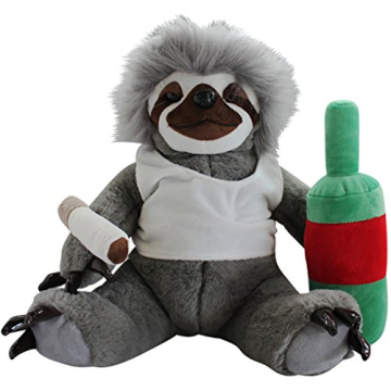 Gears Out Moochie The Farting Slacker Sloth - 32cm Lazy Sloth Plush - Stuffed Animals for Adults - S...