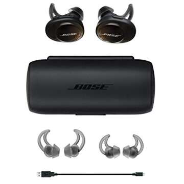 Bose SoundSport Free, True Wireless Earbuds, (Sweatproof Bluetooth Headphones for Workouts and Sports), Black