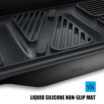 CLOUDMALL for Tesla Model 3/Y Under Screen Storage, Hidden Storage Tray Compatible for 2016-2024 Model Y Model 3 Accessories, Hidden Privacy, Space Saver, 1PC