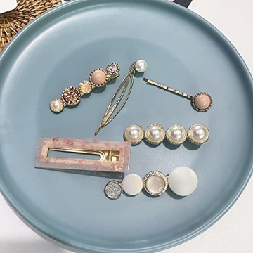 Mehayi 20 PCS Pearls Hair Clips for Elegant Styling