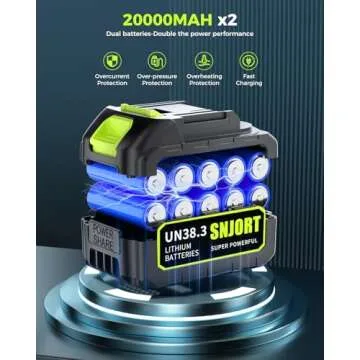 Cordless Leaf Blower 300,000 RPM with Battery Included