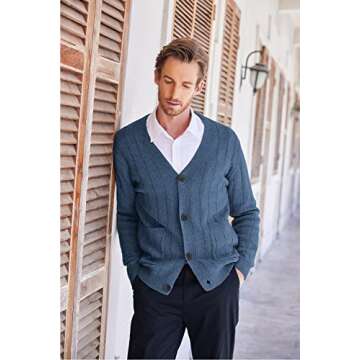 COOFANDY Men's Casual Slim Fit Cardigan for All Seasons