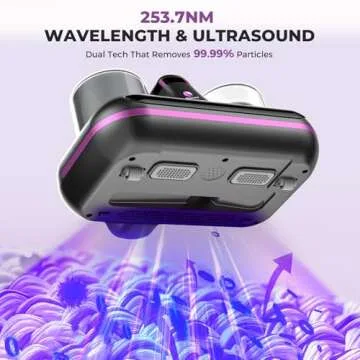 Amzany Bed Vacuum Cleaner - 5-in-1 Cordless Mattress Vacuum Cleaner, Powered by Ultrasonic Technology, 16Kpa Strong Suction,Low Noise,Suitable for Dust, Pet Hair, Etc - Grey