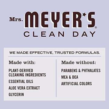MRS. MEYER'S CLEAN DAY Liquid Dish Soap, Cruelty Free Formula, Lavender Scent, 16 oz