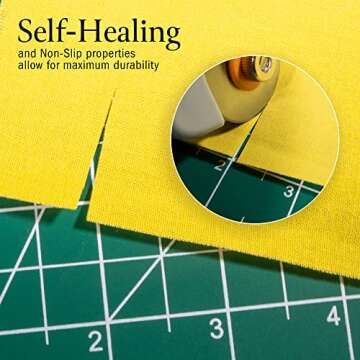 Breman Precision Self Healing Cutting Mat 24 x 36 Inch - 2-Sided 5-Ply PVC Green/Black Cutting Mats ...